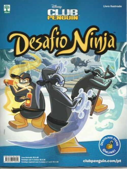 Album Vazio Club Penguin Desafio Ninja Cards 2013 Topps